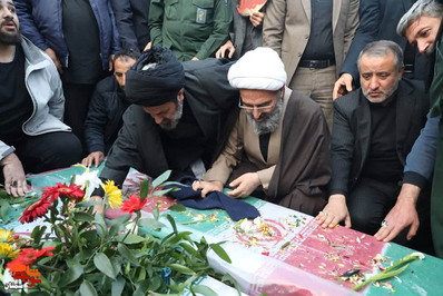 مراسم تشییع دو شهید گمنام خوشنام در شهرستان سمنان- ششم دی‌ماه ۱۴۰۱