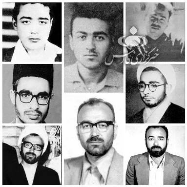الشهداء سید علی اندرزکو و الشیخ محمد صدوقی والطیار محمدنوجه والطیار عباس دوران