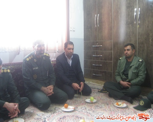 دیدار رئیس بنیاد شهید و امور ایثارگران شهرستان گرمه با همسر شهید دیدار رئیس بنیاد شهید و امور ایثارگران شهرستان گرمه با همسر شهید