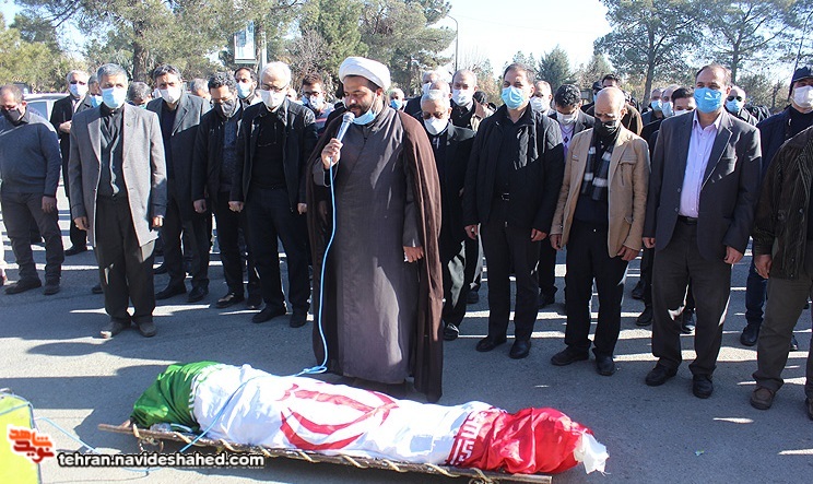 جانباز شهید محمود عابدین زاده در جوار برادر شهیدش آرام گرفت