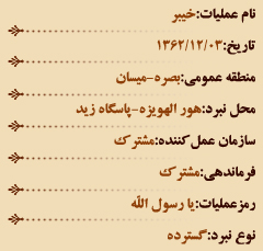 عملیات های هشت سال دفاع مقدس (اسفند ماه)