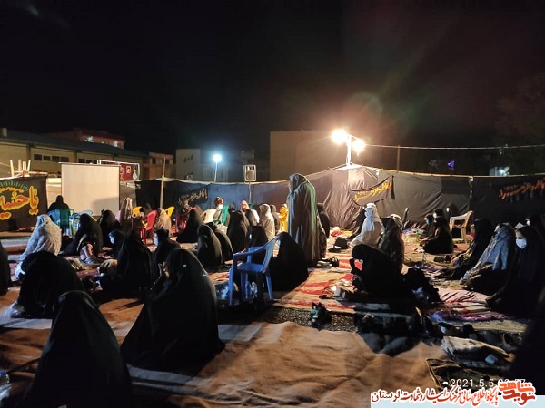 مراسم شب 23 ماه رمضان به نیابت از شهدای زن الشتر برگزار شد
