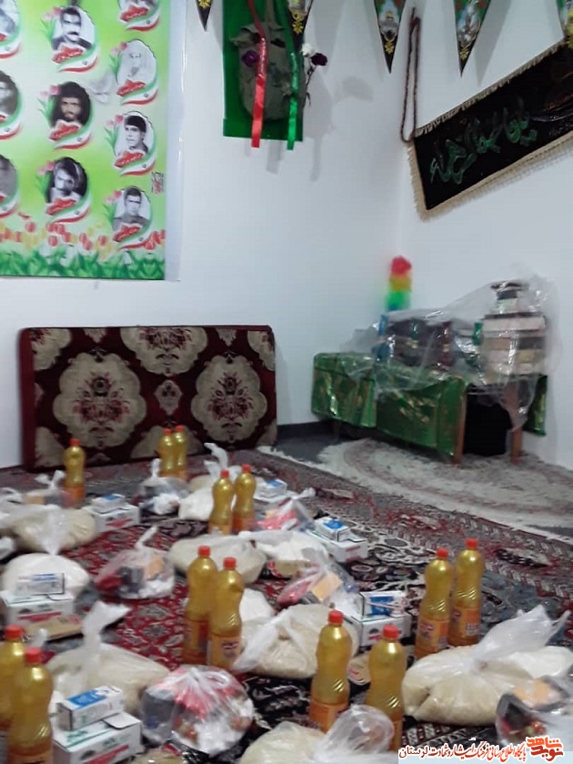 گزارش تصویری/ کمکهای مومنانه همسر شهید «ابراهیم بیرانوند» در ماه رمضان