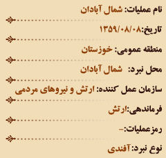 عملیات های هشت سال دفاع مقدس (آبان ماه)