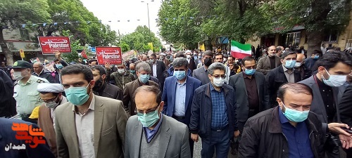 گزارش تصویری| راهپیمایی روز قدس در همدان