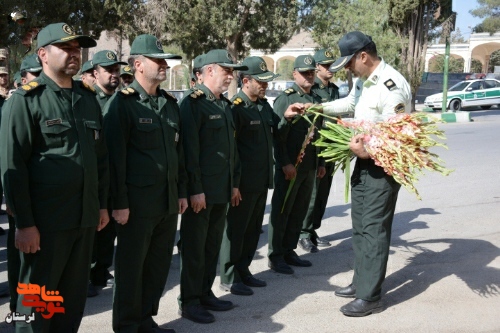 گزارش تصویری/غبارروبی گلزار شهدا خرم آباد به مناسبت هفته نیروی انتظامی