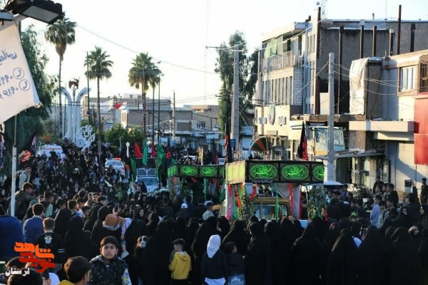 ورود کاروان شهدای گمنام به هویزه ثانی