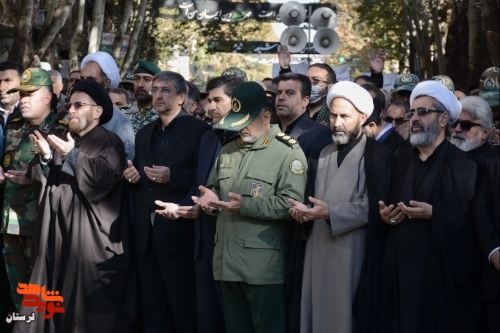 پیکر چهار شهید گمنام در خرم آباد تشییع شد