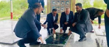 آیین غبار روبی و عطر افشانی مزار شهدای خورشیدکلا در شهرستان گلوگاه برگزار شد