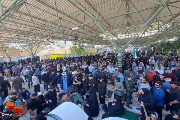 پیکر ۵ شهید حمله موشکی اسرائیل در بروجرد تشییع شد