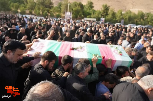 مراسم تشییع شهید عاشورای خرم آباد «سیدحسین موسوی» برگزار شد
