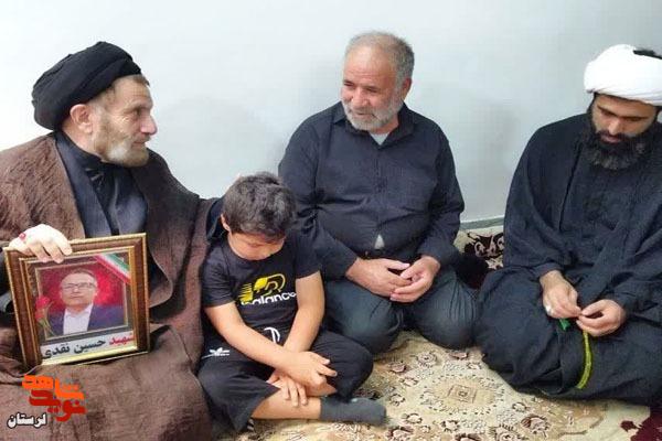 دیدار نماینده ولی فقیه در لرستان با خانواده‌های شهدای اقتدار بروجرد