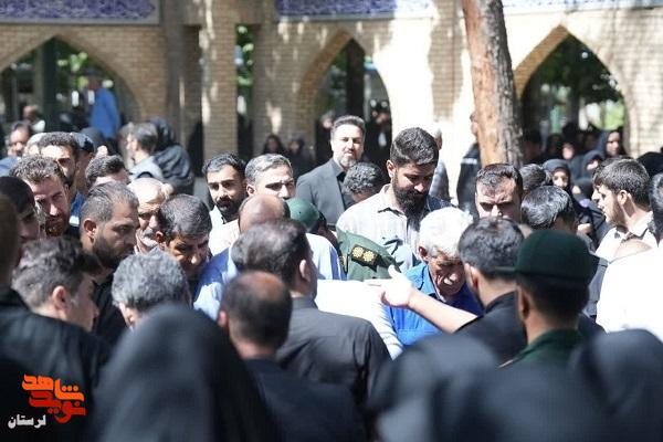 تشییع پیکر فرمانده حفاظت اطلاعات بسیج در الشتر