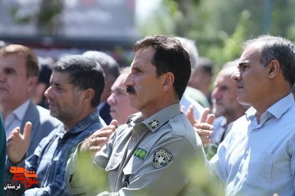 تشییع پیکر فرمانده حفاظت اطلاعات بسیج در الشتر