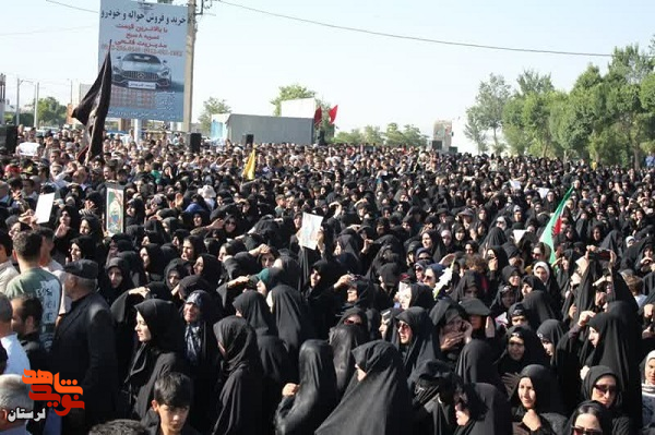 پیکر شهید «حسین محمودی» در خاک زادگاهش آرام گرفت