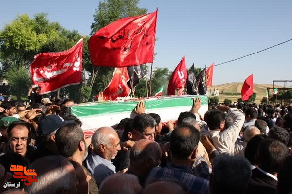 پیکر شهید «حسین محمودی» در خاک زادگاهش آرام گرفت