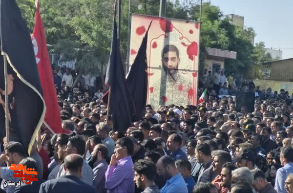پیکر شهید «حسین محمودی» در خاک زادگاهش آرام گرفت