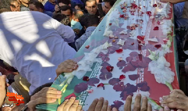 پیکر شهید «حسین محمودی» در خاک زادگاهش آرام گرفت