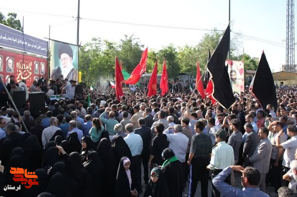 پیکر شهید «حسین محمودی» در خاک زادگاهش آرام گرفت