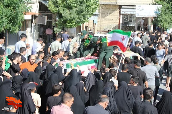 پیکر شهید «حسین محمودی» در خاک زادگاهش آرام گرفت