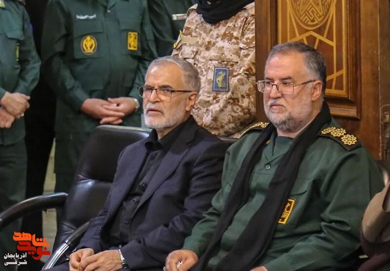 علی‌اکبر پورجمشیدیان خانواده‌های شهدای اقتدار در تبریز را ملاقات کرد