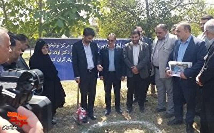 مراسم کلنگ‌زنی یادمان شهید گمنام در مرکز توانبخشی امام علی (ع)