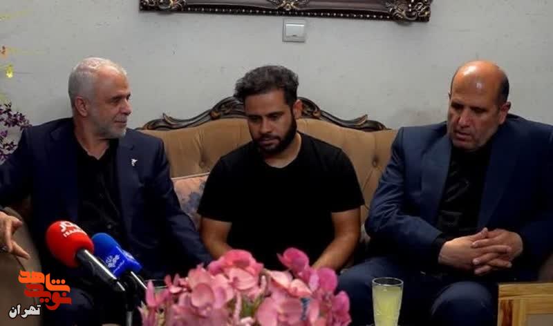 دیدار مدیرکل بنیاد شهید تهران با خانواده سردار سپهبد شهید «امیررضا لاله»