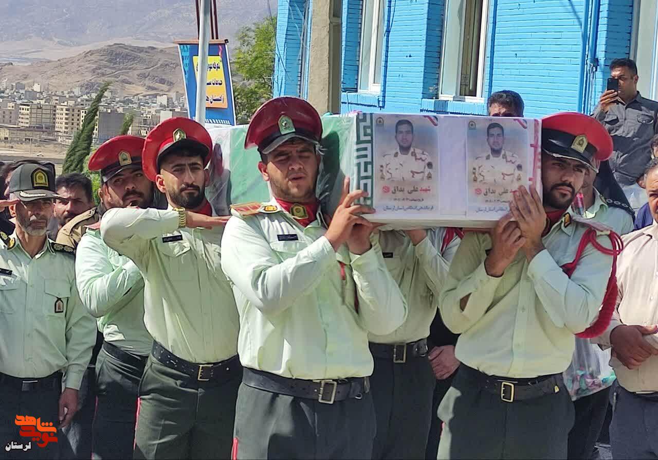 تشییع باشکوه پیکر شهید والامقام «علی بداق» در خرم‌آباد