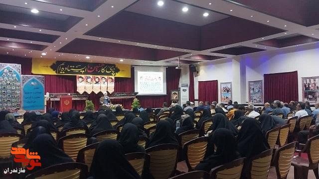 مراسم گرامیداشت شهدای مرداد ماه قراخیل در شهرستان قائم شهر