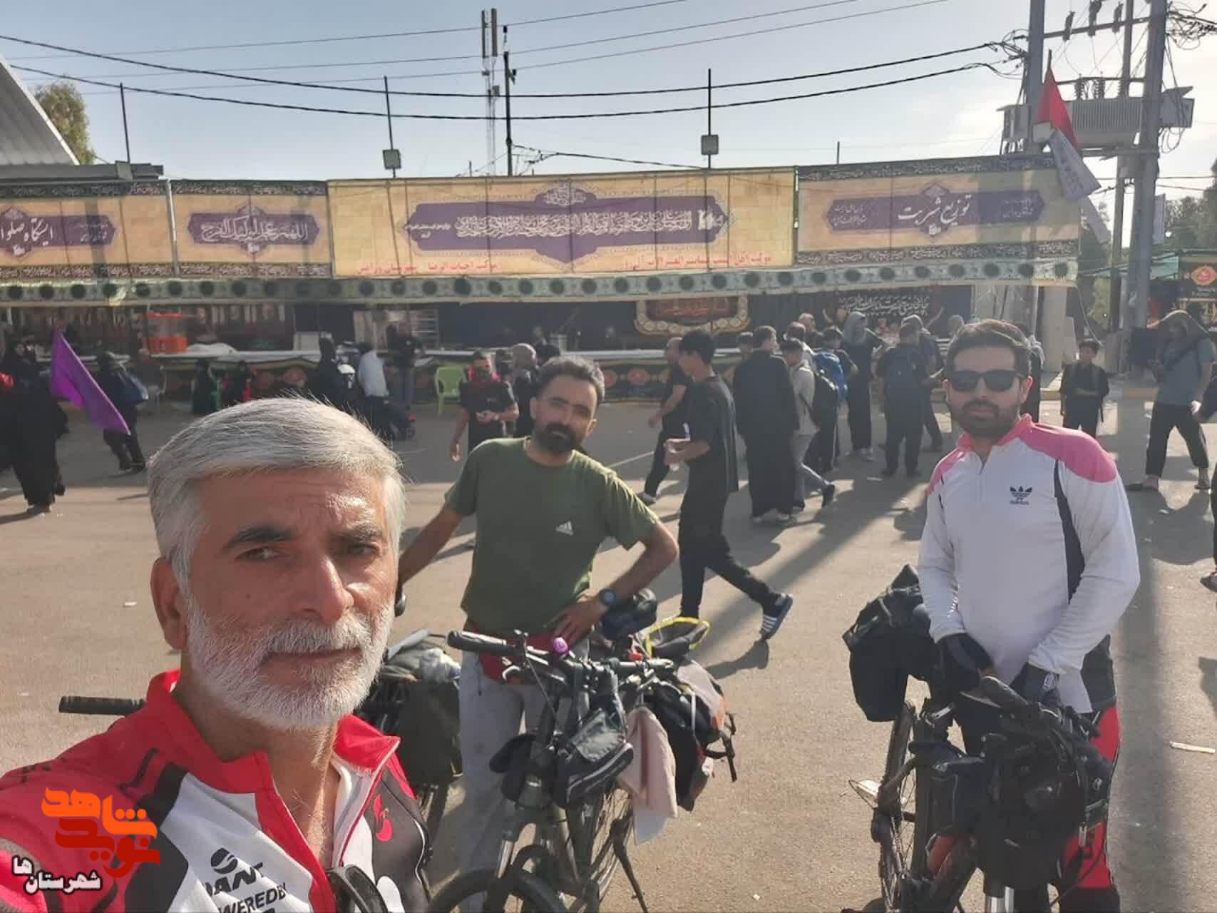 پنجمین رکاب‌زنی جانباز دفاع مقدس از مهران تا کربلای معلی
