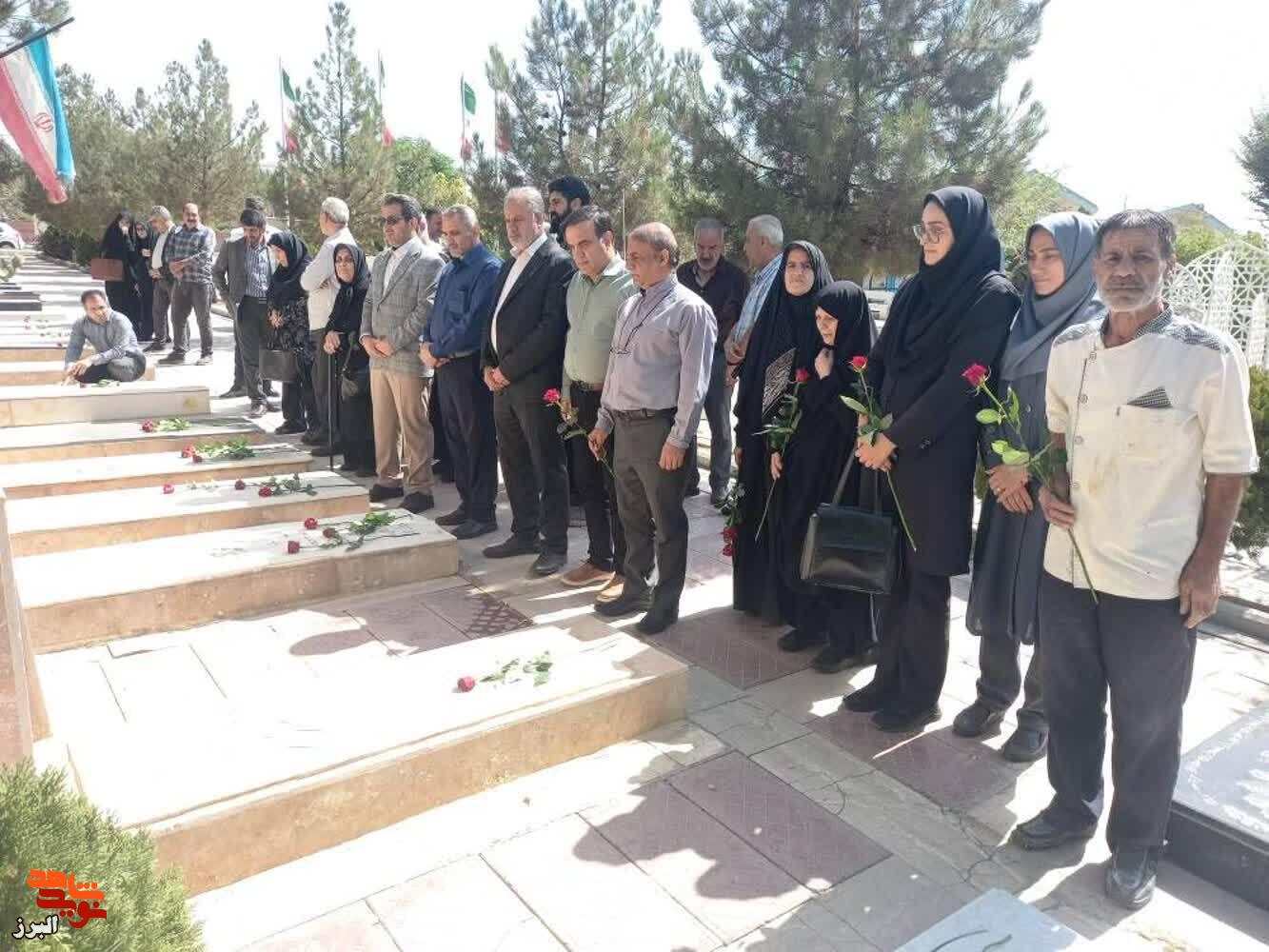 تجدید میثاق دانشگاهیان علوم پزشکی البرز با شهدای مدافع سلامت در هفته دولت