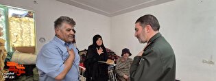 دیدار فرمانده سپاه فتح کهگیلویه‌وبویراحمد با خانواده...