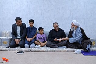 دیدار امام جمعه قشم با فرزندان شهدای معظم در راستای...