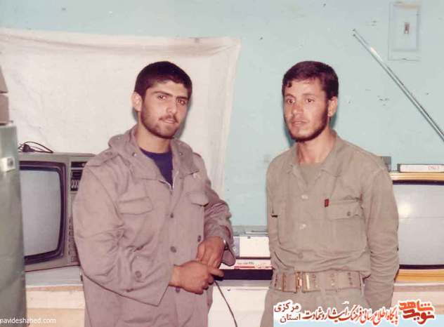از چپ: شهید حسن رمضانی - سعید رضایی
