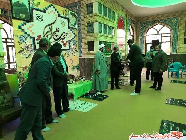 مراسم جشن شاهزاده علی‌اکبر (ع) و روز جوان - پنجم فروردین ۱۴۰۰ گلزار شهدای شهرستان مهدیشهر