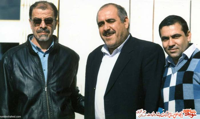 از چپ: محمود مشیری - ابراهیم نصیری - حمید کهریزی