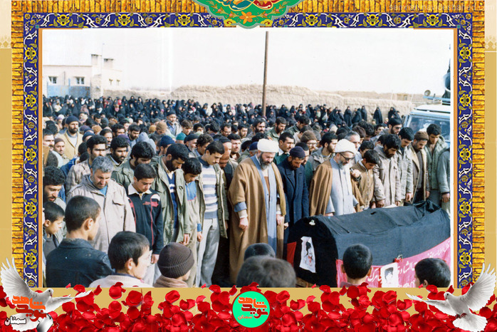 مراسم تشییع پیکر شهید حمیدرضا جمعه