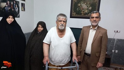 دیدار مسئولان بنیاد شهید شهرستان دامغان با جانباز گرانقدر علیرضا صادقیپور- سیام آذر ۱۴۰۱ شهرستان دامغان