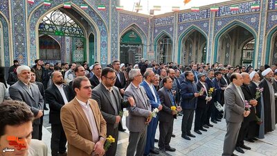 تجدید میثاق با آرمانهای والای شهدا- دوازدهم بهمنماه ۱۴۰۲ گلزار شهدای امامزاده یحیی(ع) شهرستان سمنان