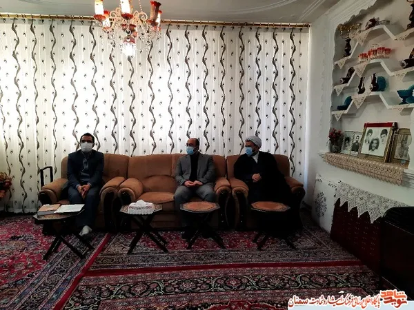 دیدار با همسر گرامی شهید والامقام ولی الله پارسا در سالروز وفات حضرت ام&zwnj;البنین (س)- مهدیشهر، هشتم بهمن ۱۳۹۹
